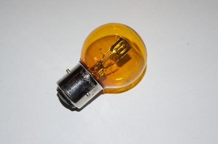 Ampoule 6V 45/15W SULLY BA21D – Jaune, Neuve, Pour Collection Ou Remplacement