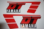 Autocollants Yamaha DT 86 Noir