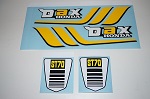 Kit autocollant ST70 jaune dax 1979